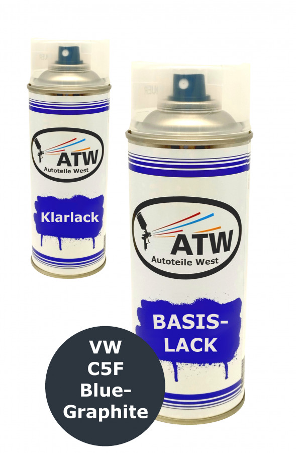 Autolack für VW C5F Blue-Graphite +400ml Klarlack Set